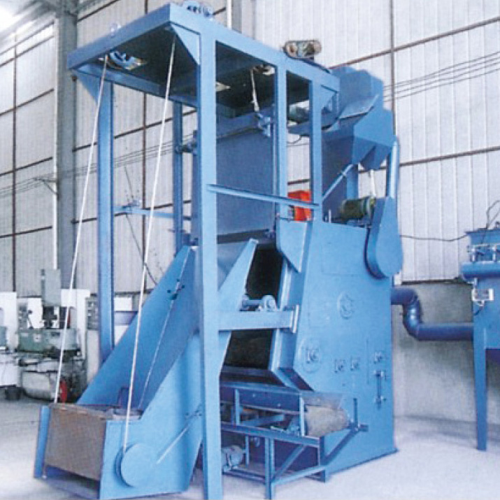 Q32系列自動上下料(卷揚上料、輸送下料、環(huán)保)履帶拋丸清理機